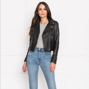 LAMARQUE Donna Signature Leather Biker Jacket